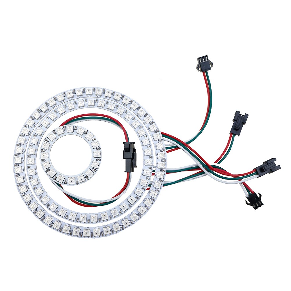 WS2812B LED Ring Round Circle Modules 16leds 35 leds 45 leds pixel addressable DC5V Dearm color Development Board Fast ship UR