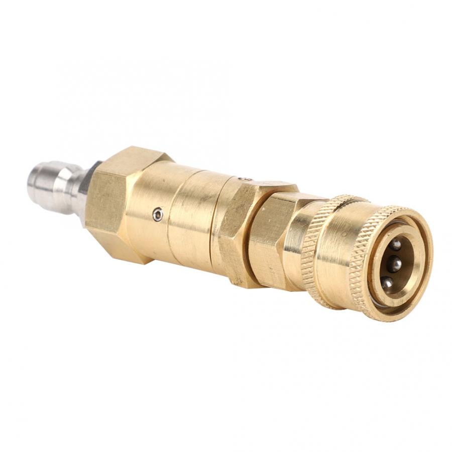 Pressure Washer High Pressure Washer Adapter 360 Degrees Rotation 1/4in Brass Quick Coupling Adapter Hidrolavadora Portatil