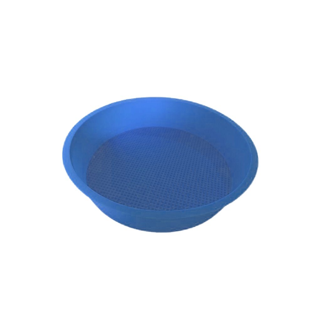Silikon tårtform form form hem bakverk 25cm runda non stick bakform kök bakform för cupcakes muffins kaka: Blå