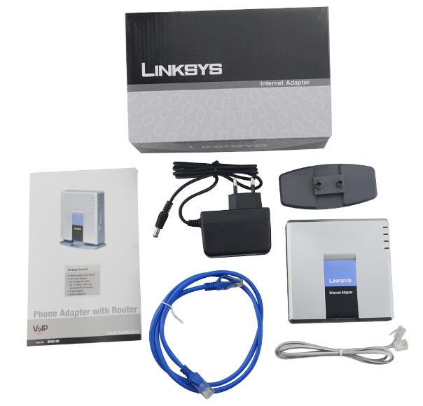 Schnelles ! Entsperrt Linksys Spa2102 Voip Tor Telefon FXS Voip Adapter Spa2102 Stimme über IP adater IP pbx: mit Verkauf Kasten