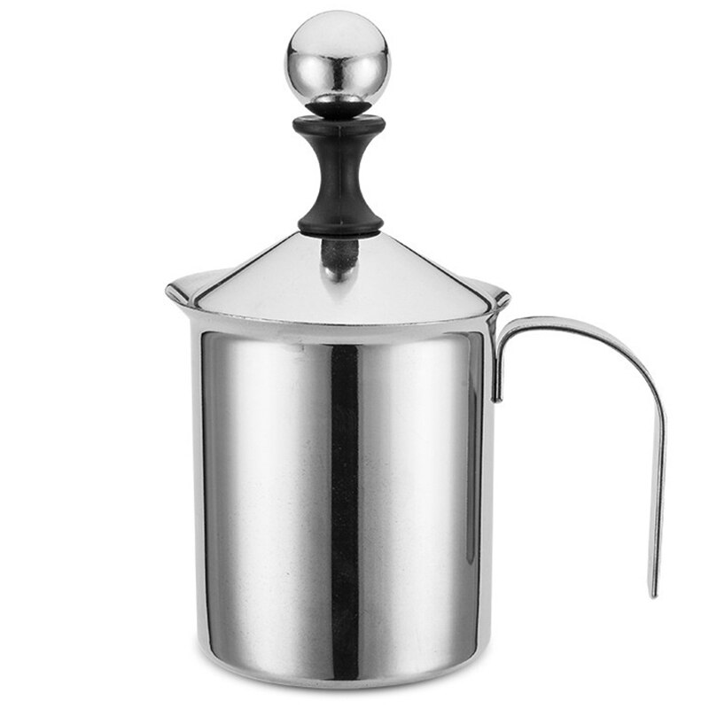 Manuel mælk fransk press kaffemaskine rustfrit stål håndpumpe mælkeskum håndholdt mælkekande: Default Title