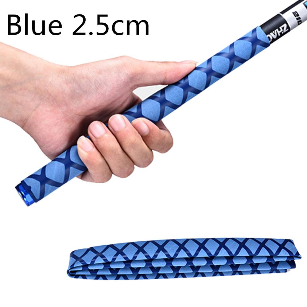 1m Angelrute wickeln Anti Unterhose Statische Griff Hülse Nicht-Unterhose Schrumpf wickeln Schläuche Isolierung Wasserdichte Schläger griff Griff: Blau 2.5 cm