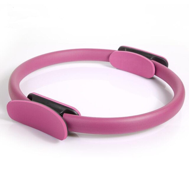 Yoga Pilates Ring Magie wickeln Abnehmen Karosserie Gebäude Ausbildung schwer Pflicht PP + NBR Material Yoga Kreis 5 farben: Rosa