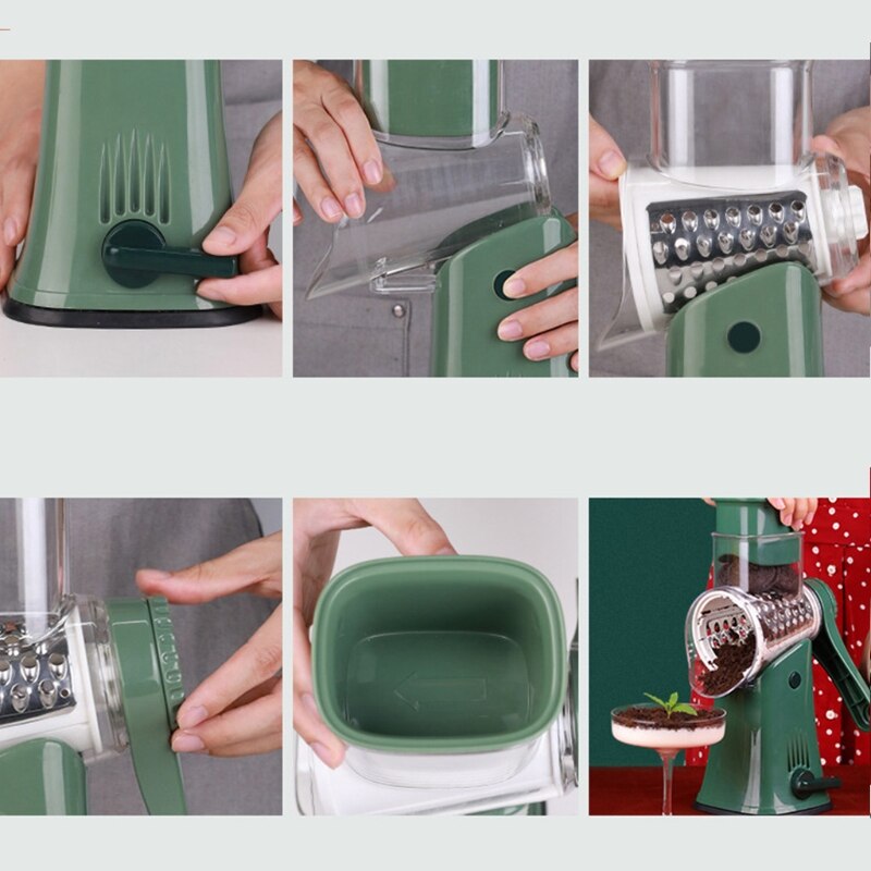 Cortador de verduras con rodillo manual, máquina para cortar verduras, 28GF