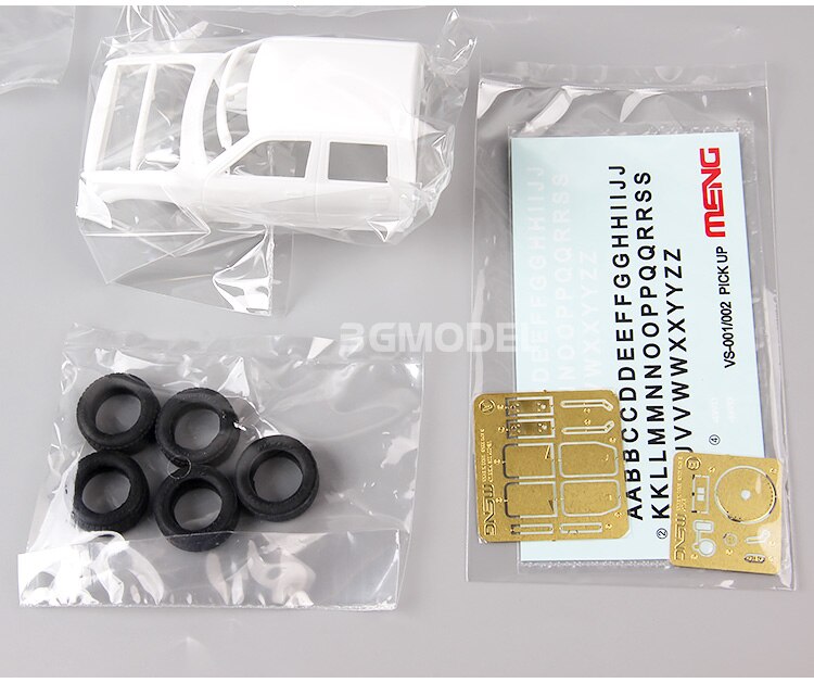 1:35 Schaal Assemblage Auto Model 4X4 Pick Up W/ZPU-1 Plastic Model Building Kit Meng ZPU-1