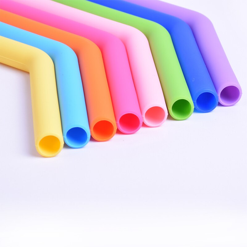 Food grade silicone straw drinking straws Reusable silicone straw FDA certification Environmental protection bar accessories