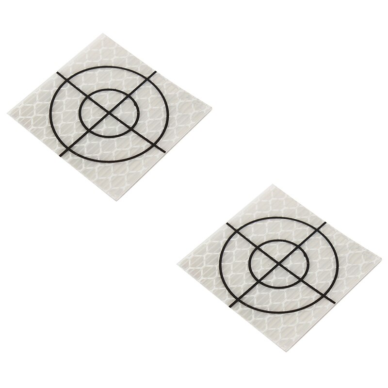 Heißer 100Pcs Prism Messung Reflektor Blatt Reflektierende Band Ziel Insgesamt Station Tunnel Umfrage 40X40Mm