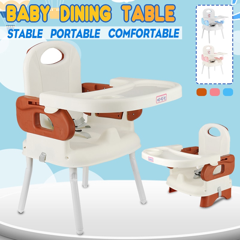 Portable Baby Seat Baby Dinner Table Multifunctional Baby Kid Highchair Children Adjustable Folding Feeding Chair Booster Seat