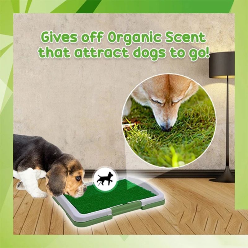 Artificial Grass Bathroom Mat for Puppies and Small Pets- Portable Potty