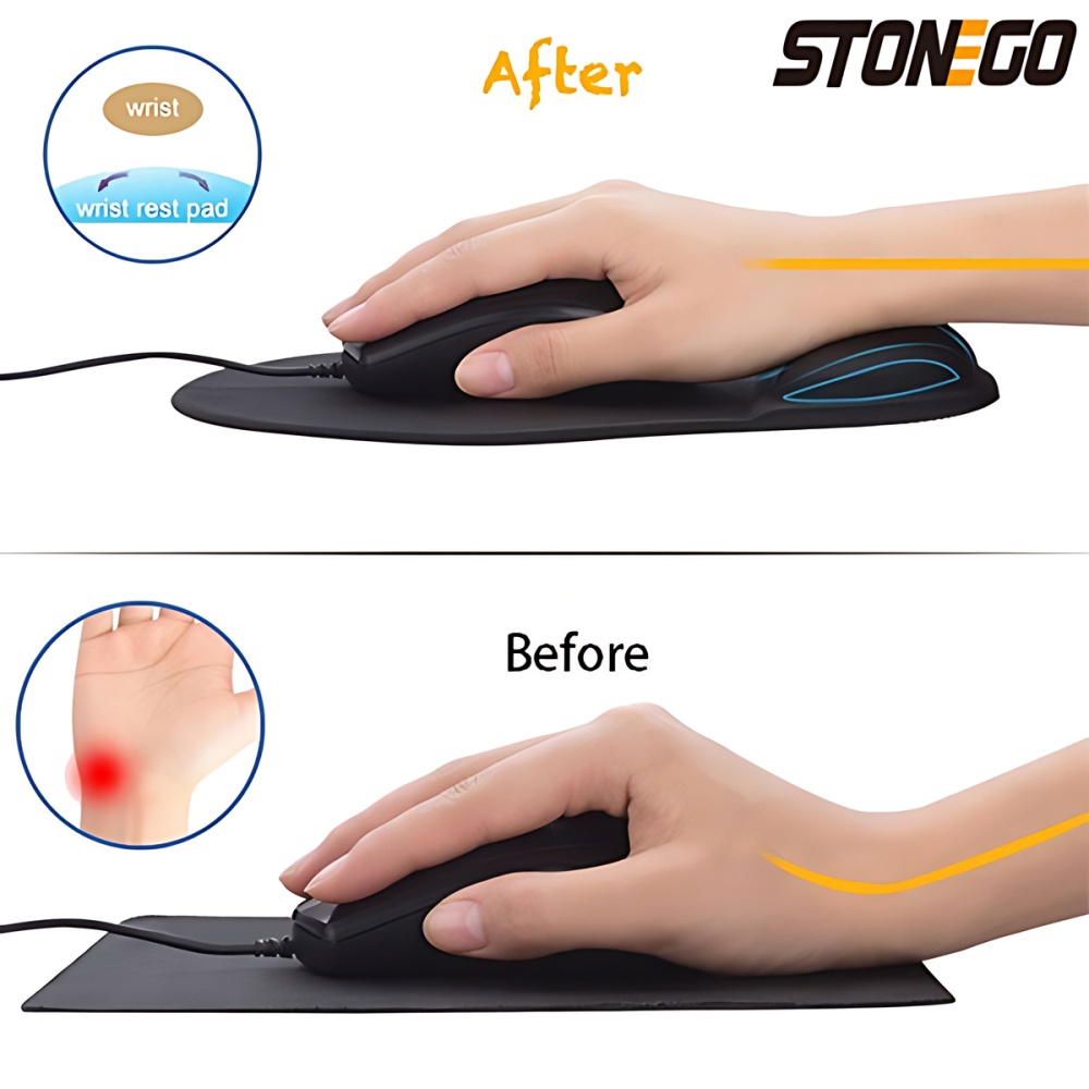 STONEGO klawiatura mysz opaska na nadgarstek do laptopa podkładka pod mysz z ochroną nadgarstka Notebook ochrona środowiska opaska na nadgarstek EVA podkładka pod mysz