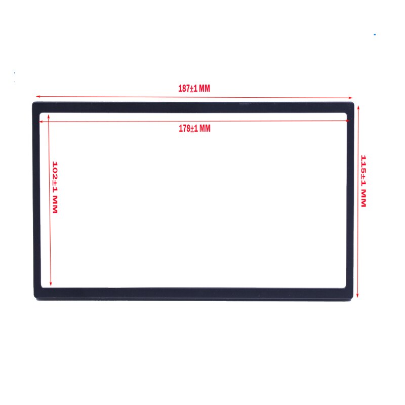 100 mm/3.94 inch frame universeel autoradio-installatie navigatie modificatiepaneel voor 2 din 7- inch  mp5 multimediaspeler