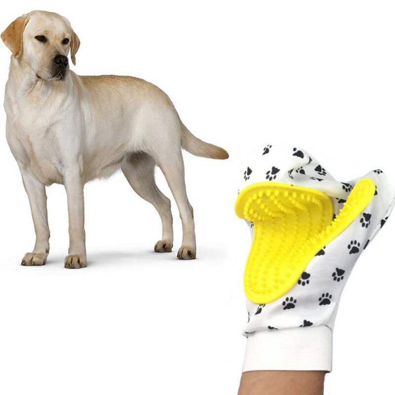 Gants de toilettage en Silicone pour chiens et chats, brosse pour le nettoyage et l'élimination des poils lâches