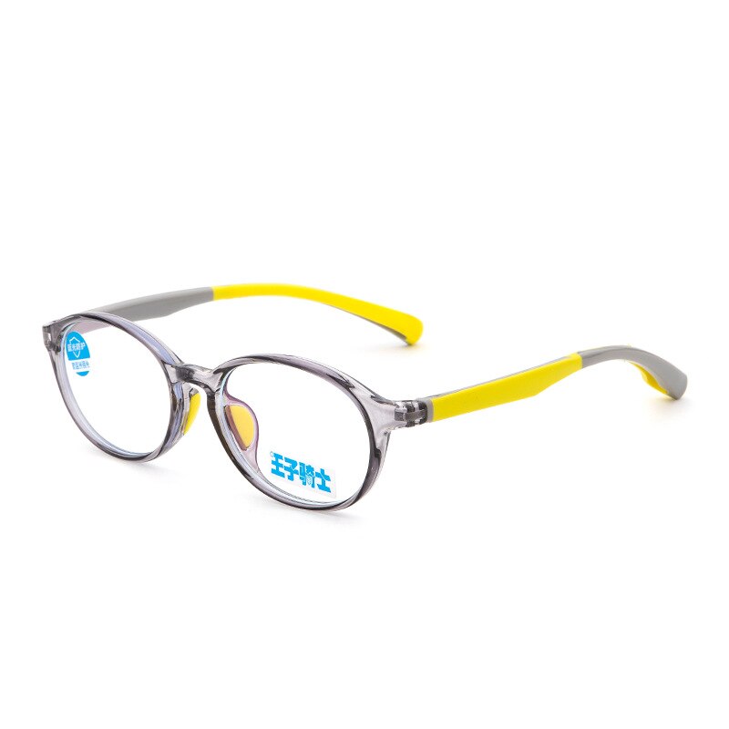 Gafas ovaladas de luz azul para niños, lentes con montura óptica, bloqueo transparente, antirreflectante, para ordenador, de 8 a 12 años,: C5