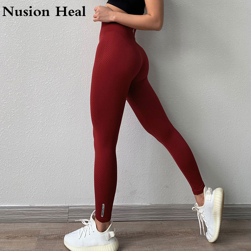 Gym Yoga Pants Sports Wear For Women Tummy Control High Waist Leggins Sport Tights Woman Fitness Seamless Leggings Sportswear