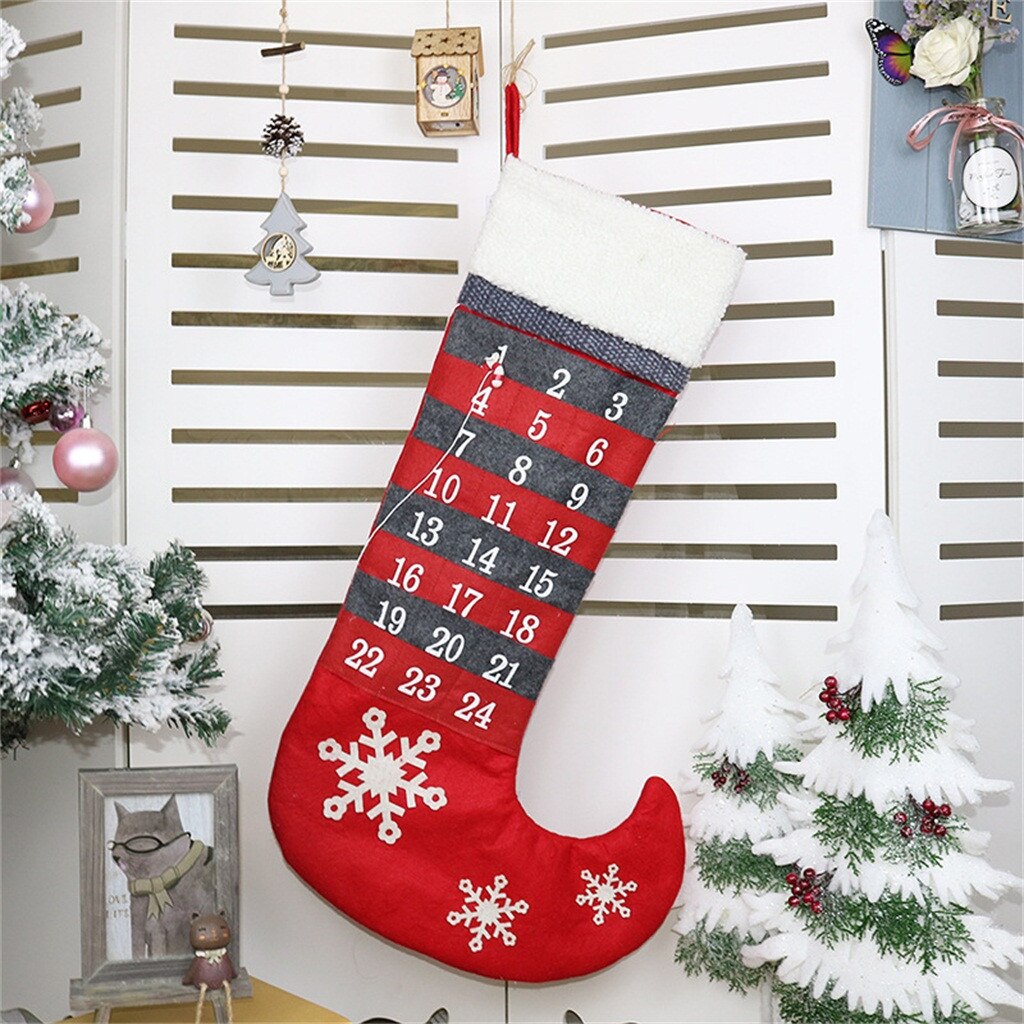 Christmas Stockings Socks 28.5 inches Christmas Hanging Stockings for Christmas Year Candy Bag Xmas Bags #SS