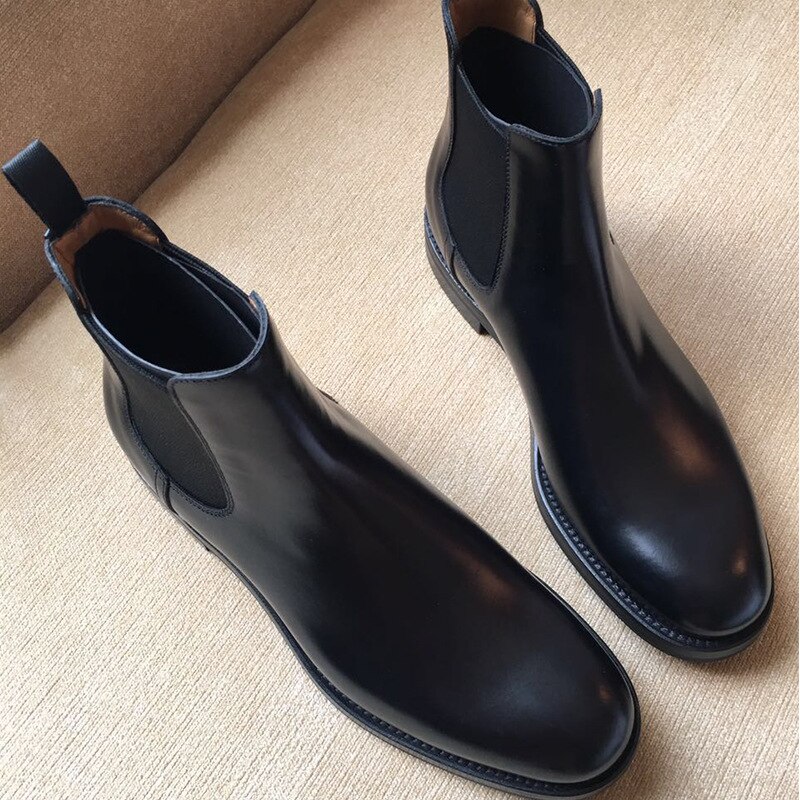 Britse beroemdheid microvezel leren chelsea boots dames stretchband platte winter enkellaarsjes schoenen dames korte pluche laarzen