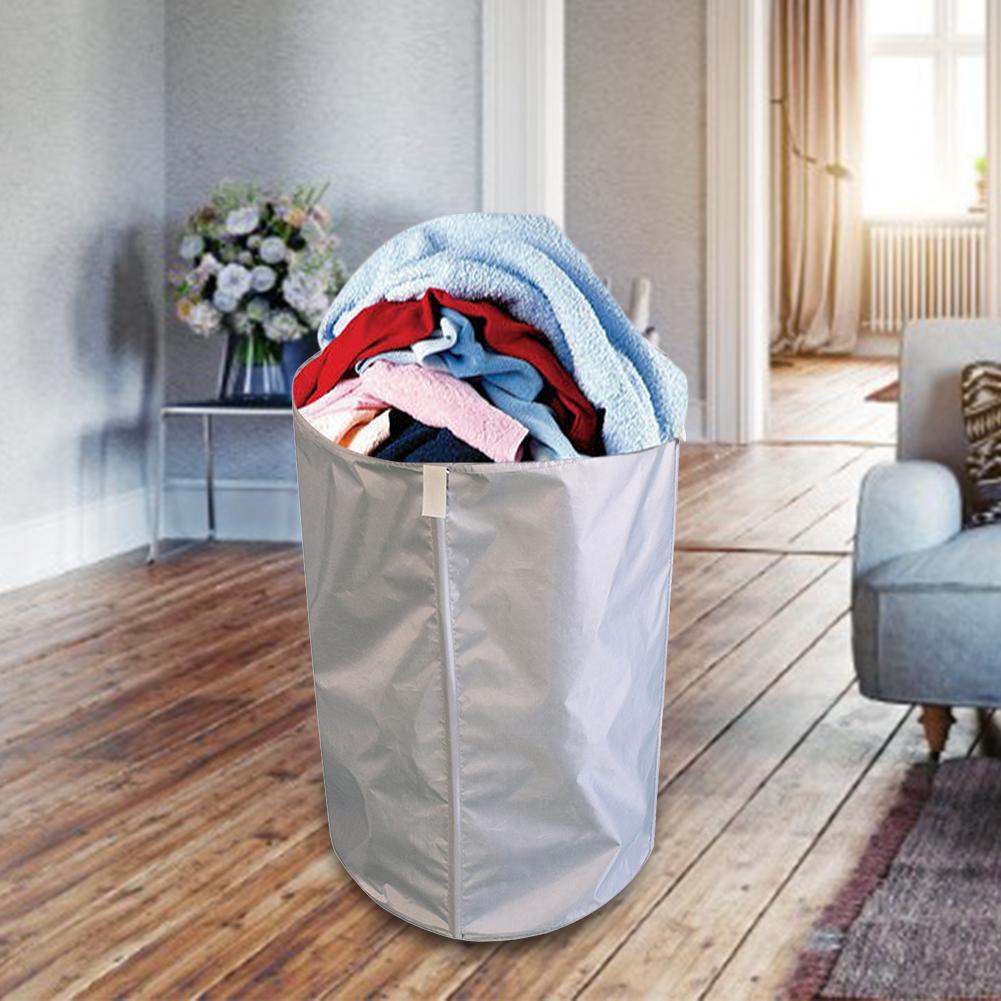 30L Garden Waste Bags Waterproof PE Coating Heavy Duty Clothing Bag Reusable Collapsible Yard Garage Waste Container/Leaves Bin