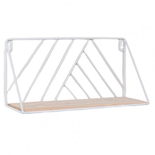 Entryway Shelf Wall Mount Load Bearing Simple Style Decorative Wall Hanging Shelf Modern Style Durable Portable for Home: White S