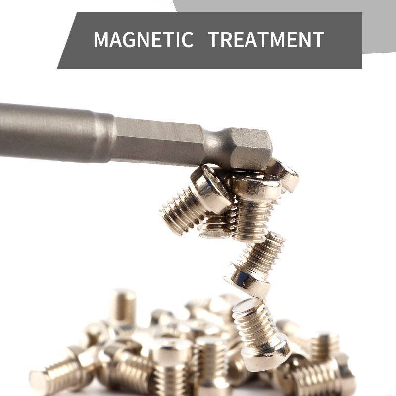 200mm Hard and Long S2 Electric Screwdriver Hexagon Bit Set Hex Head Hex Shank Magnetic Screwdriver Bit Hand Tools