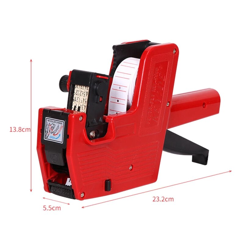 MX-5500 Handheld Prijs Etikettering 8 Cijfers Enkele Rij Tag Marker Machine Voor Supermarkt Winkelcentrum Winkel