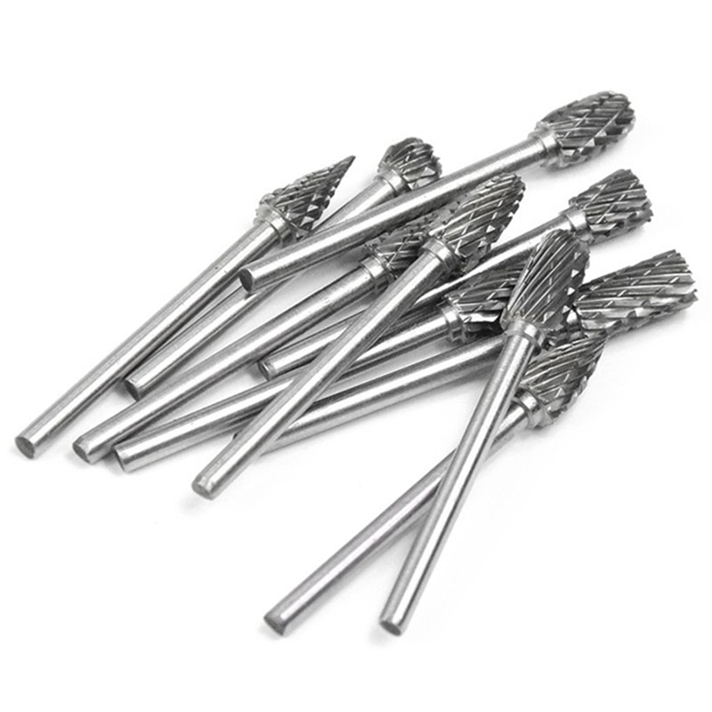 Milling Cutter Rotary Burr Tungsten Carbide Cutter Set Drill Bit CNC Engraving Abrasive Tools for Metalworking Milling Polishing