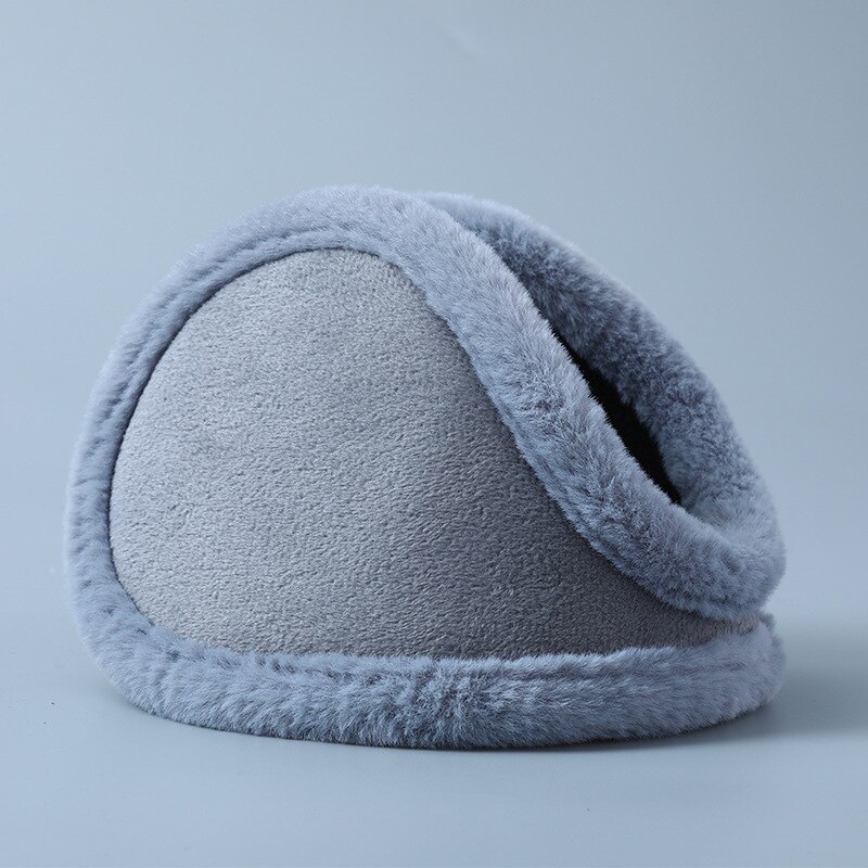 Zimowe nauszniki grube futro nauszniki ciepłe słuchawki akcesoria zimowe dla kobiet mężczyźni nauszniki zewnętrzne nauszniki osłona uszu: szary