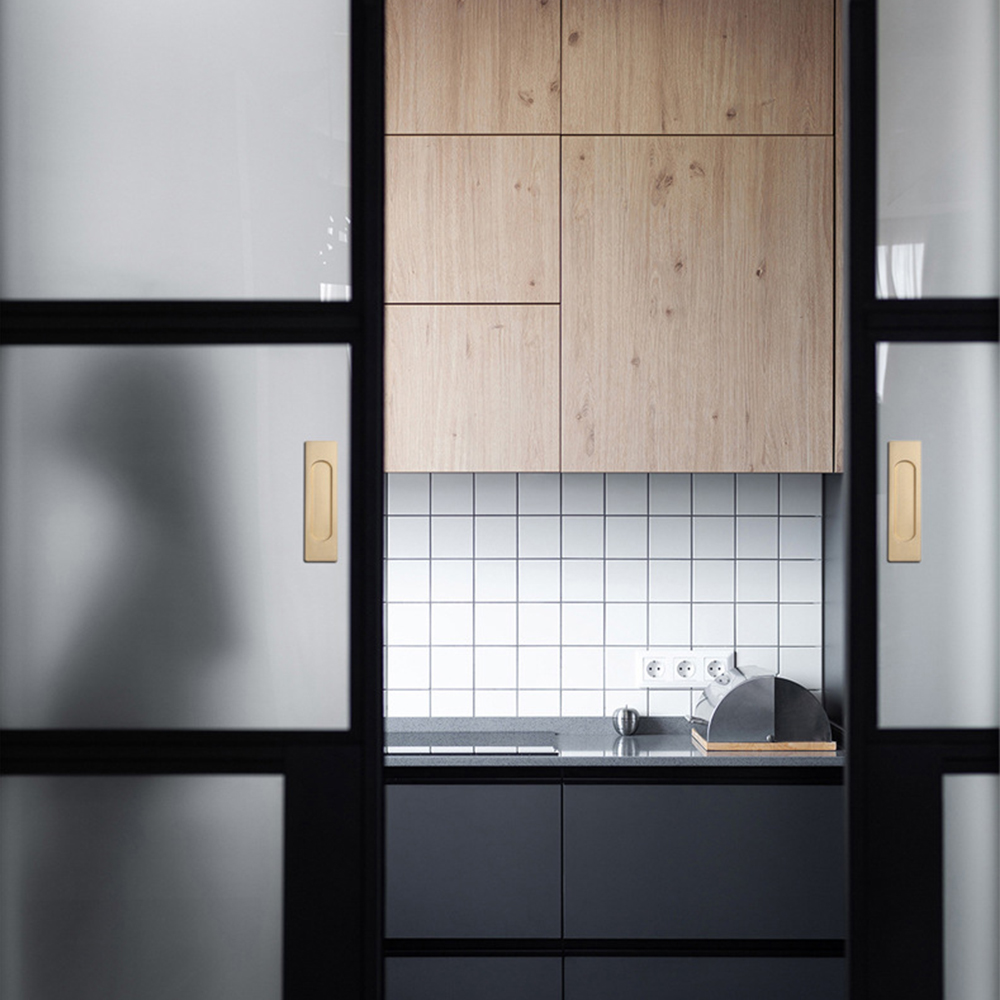 Onubao-manija de puerta corredera sin perforaciones, puerta de vidrio de almacén, manija deslizante de cocina, pasta adhesiva de doble cara