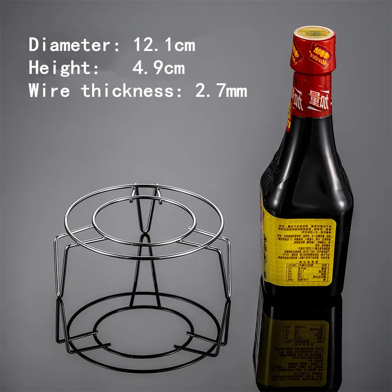 Dikke Rvs Steamer Voedsel Keuken Kookgerei Stoomboot Rack Insert Voorraad Koken Stomen Stand Keuken Verwarming Leveringen: 12.1xH4.9cm