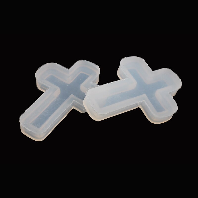 1Pcs Uv Hars Sieraden Vloeibare Siliconen Mal Cross Hanger Hars Sieraden Mallen Voor Diy Ketting Hanger Charms Maken Sieraden
