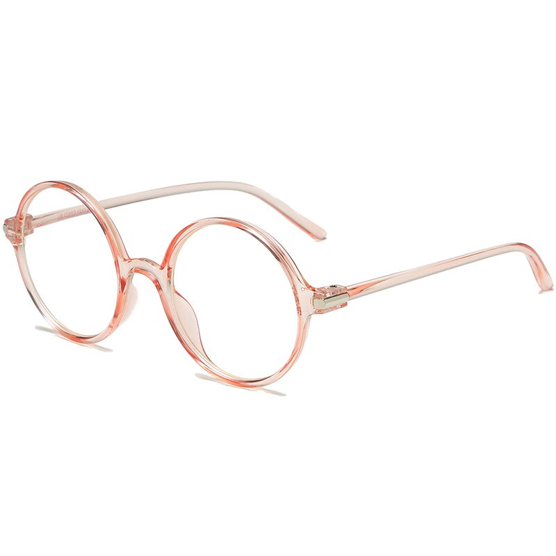 Montura de gafas con luz azul para hombre y mujer, montura de lentes transparentes, redondas, Vintage,: 3