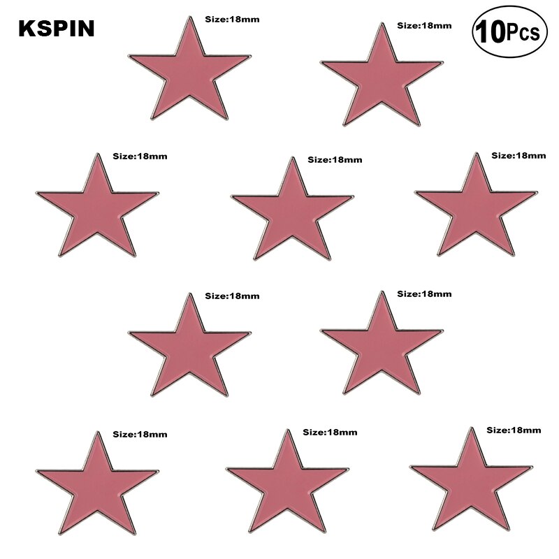 Blue Star Lapel Pin Badge Lapel Pin Flag badge Brooch Pins Badges 10Pcs a Lot