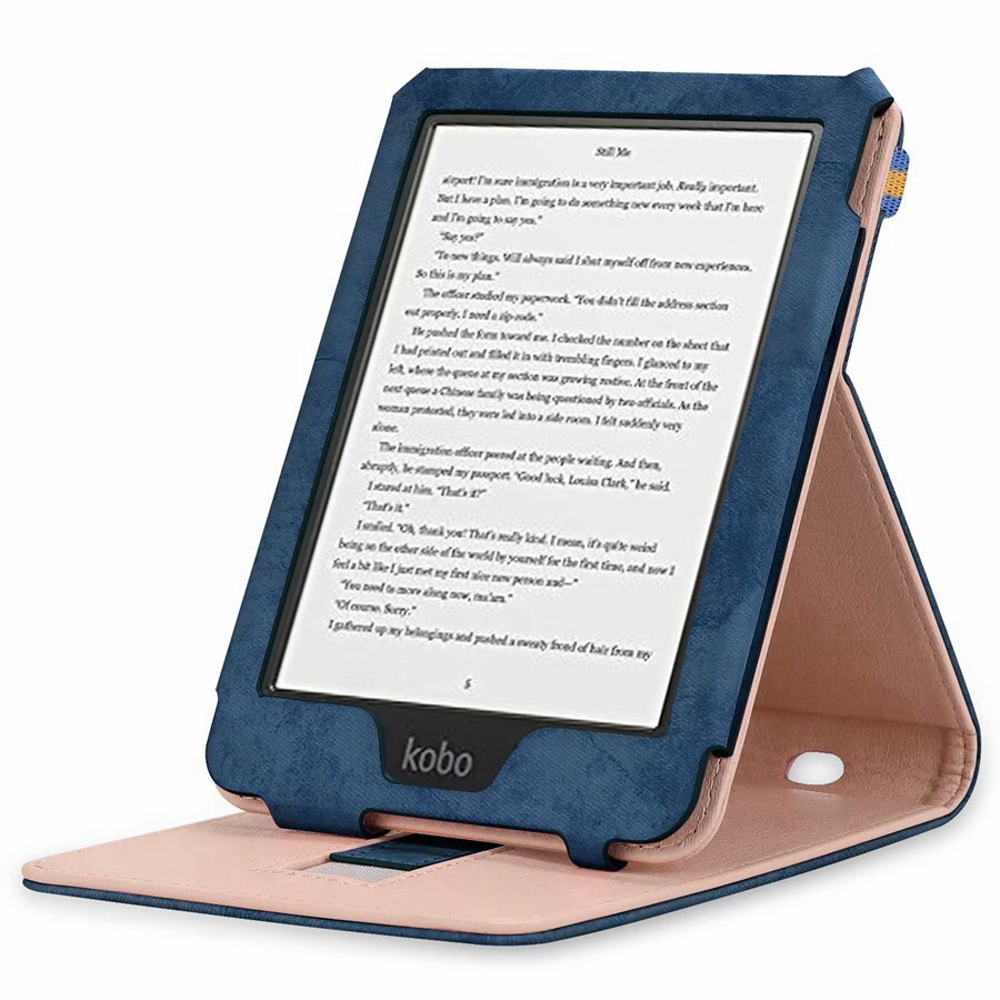Magnetic PU Leather Case For KOBO Clara HD 6 inch ) Ultra Slim shockproof Ereader Cover For Kobo Clara HD Case+Film+Pen