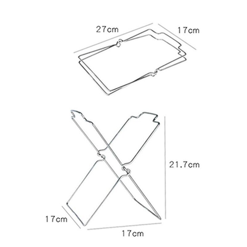 Plastic Bag Hanging Rack Stand Rack Stainless Steel Garbage Bag Kitchen Rag Folding Garbage Storage Clean Bags