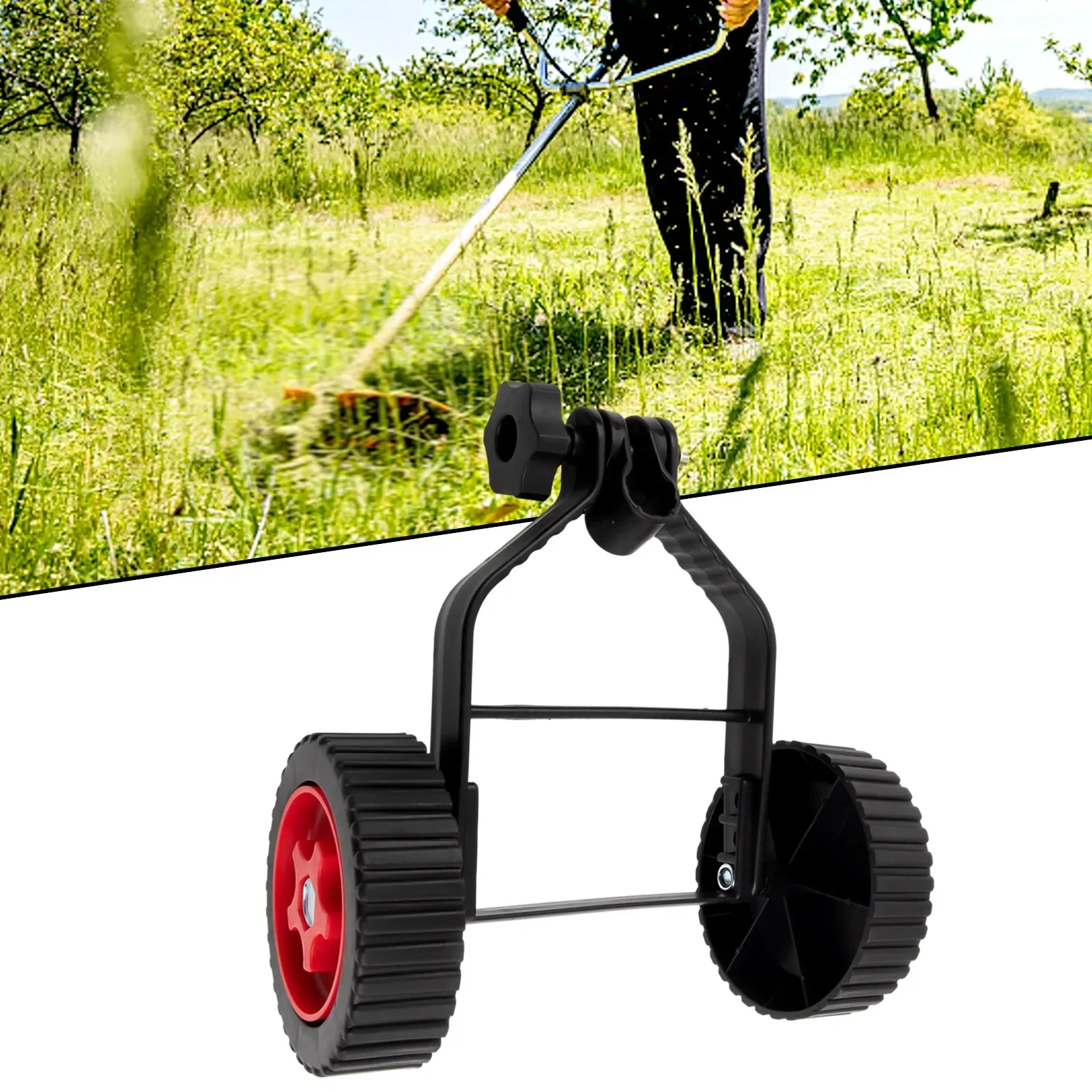 Universal Lawn Mower Wheel Grass String Trimmer Adjustable Support Wheel For Improving Work Efficiency Mower Removable Tool