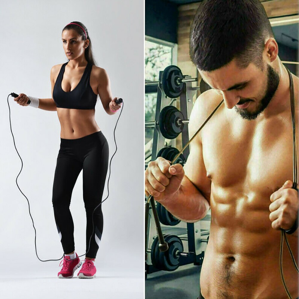 Hometrainer, touwtjespringen, boksen, springen, crossfit, afslankoefening voor unisex volwassenen, fitnesstraining