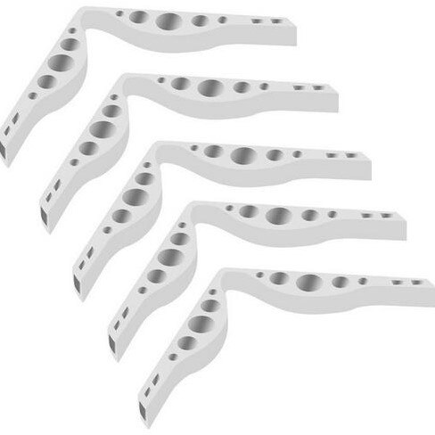 5/3/1Stck 3D wiederverwendbar Silikon Nase Brücke Silikon Halterung Gläser Unterstützung Atmungsaktiv Für Erwachsene Maske: 5Stck Weiß