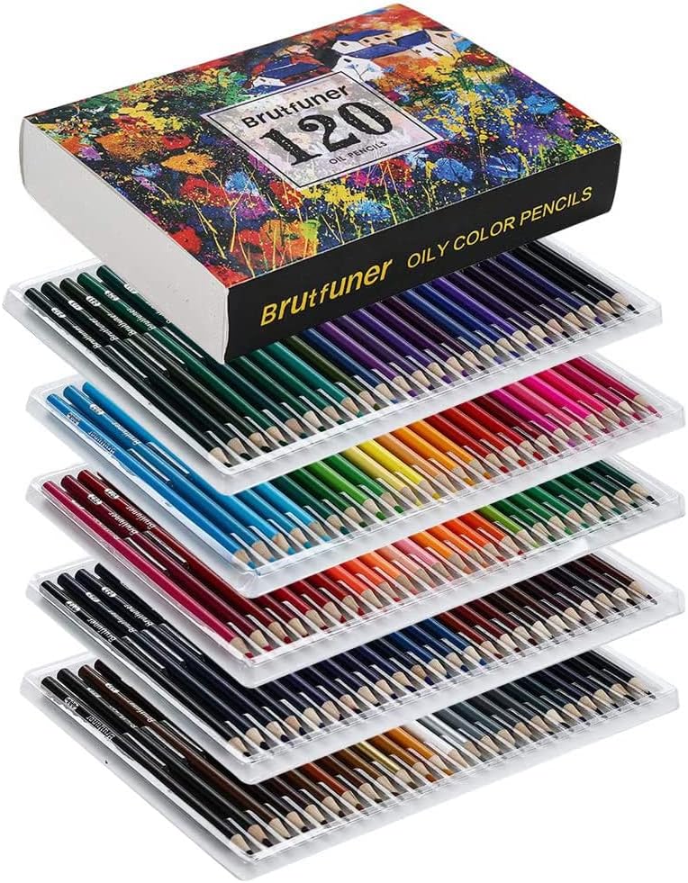 Matite colorate Matite a olio Matite da colorare Matite da disegno Nuclei morbidi Matite colorate per libri da colorare per adulti Artisti principianti