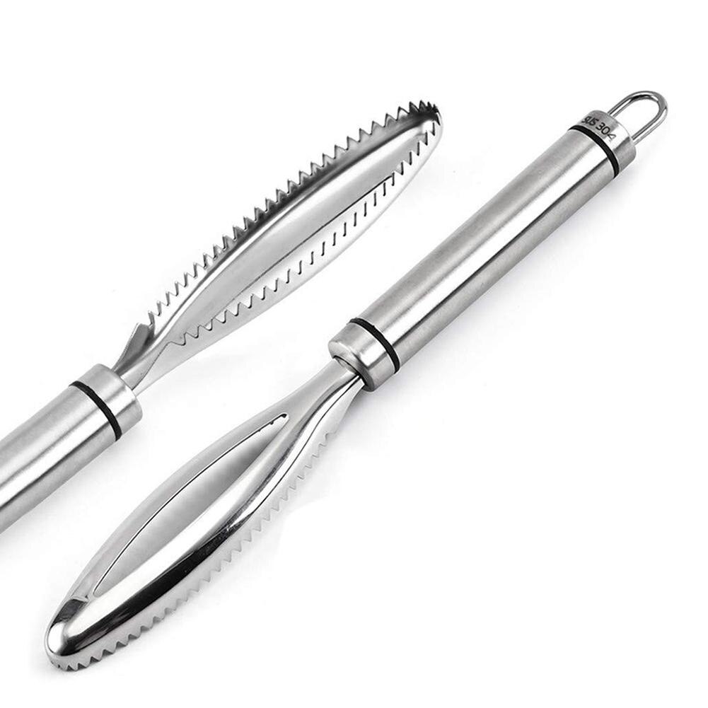 Stainless Steel Fish Skin Brush Remove Scale Scraper Fish Skin Peeler Tools Remover Shaver Brush Kitchen Cooking Gadget