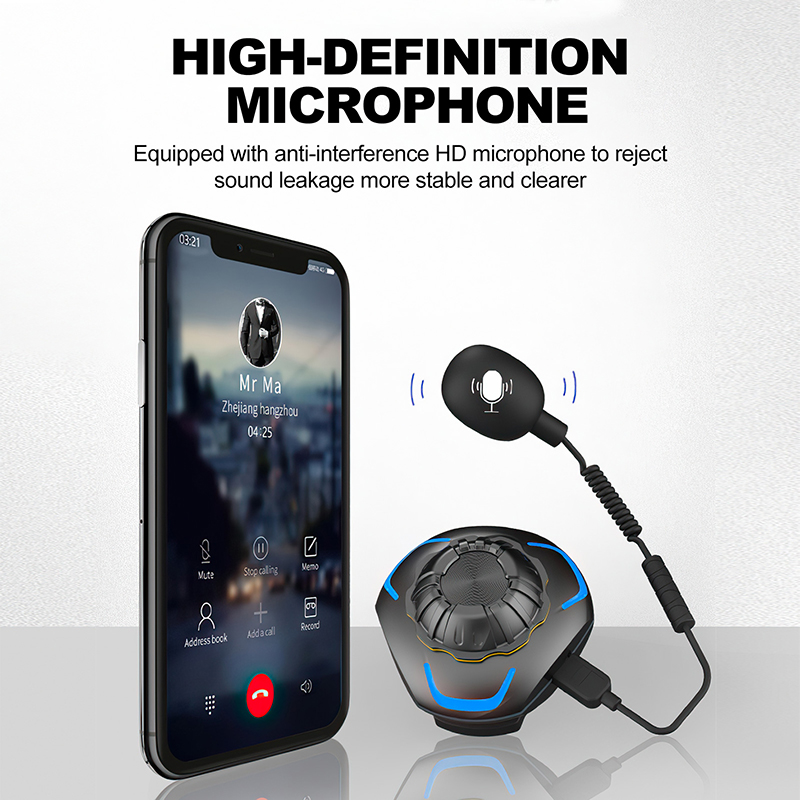 Motorcycle Helmet Bluetooth Headset Wireless Hands-free Outdoor Waterproof Sport Speakers Music Call Control Helmet Audio System