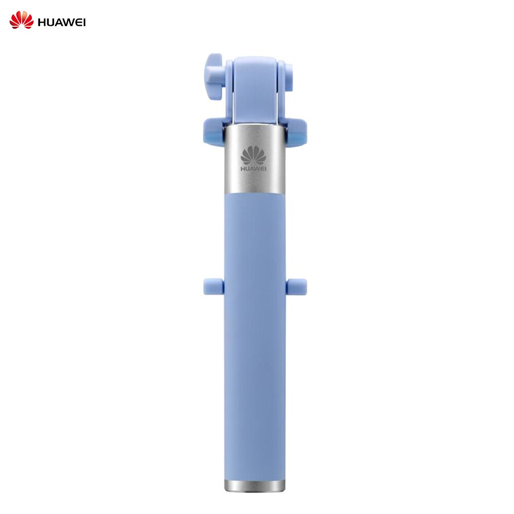 Huawei Wired Selfie Stick - 66cm Extended - 18cm Folded - 270° Adjustable Head - for 56-85mm Smartphones: Blue
