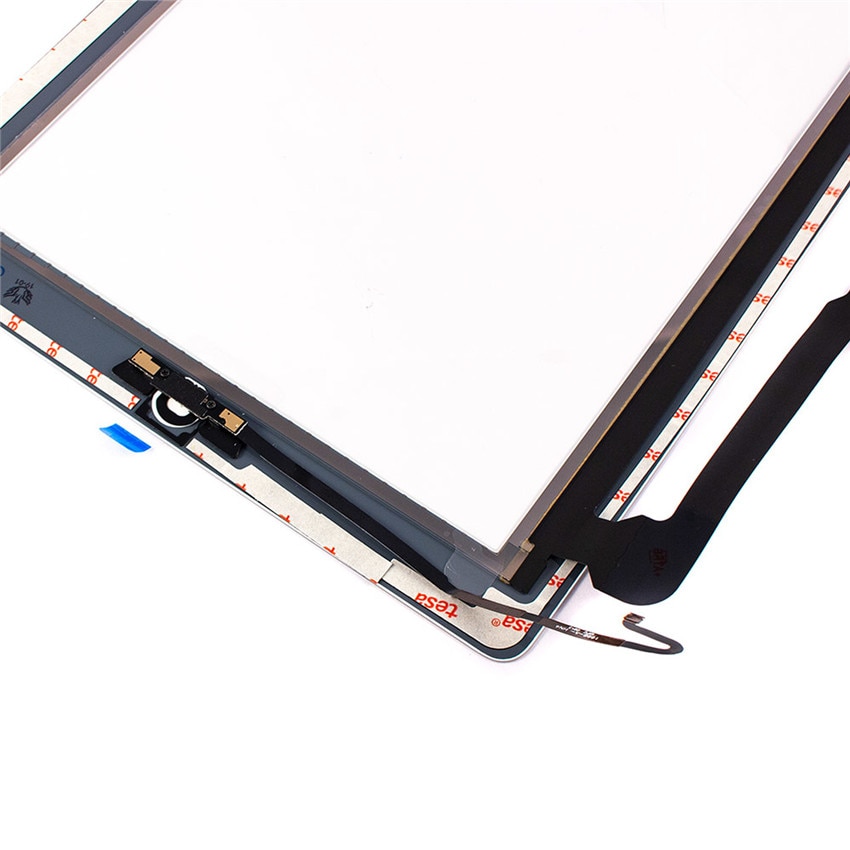 Écran tactile de remplacement pour iPad 2 3 4 assemblage de numériseur tactile avec bouton d'accueil Flex et adhésif A1416 A1430 A1403 A1458