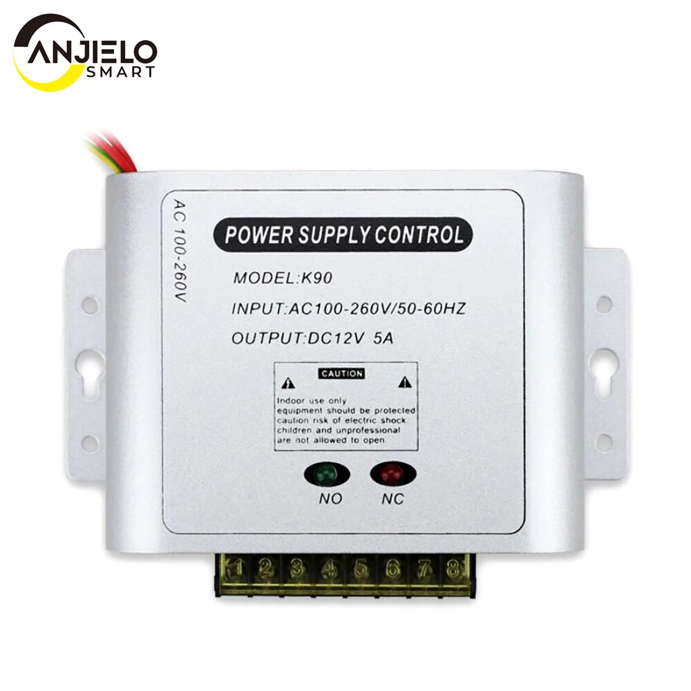 Door Access System Electric Power Supply Control AC 100-260V DC 12V 3A Miniature Power/Electric Lock Power/Access Control System