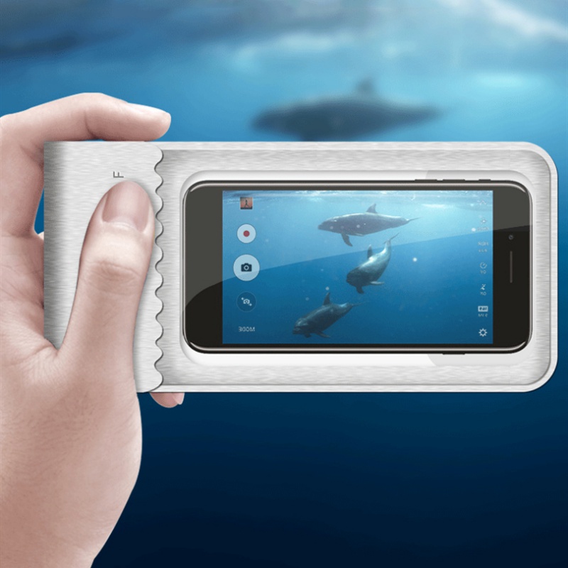 Outdoor zwemmen touch screen TPU waterdichte hoge transparante mobiele telefoon tas verzegelde mobiele telefoon tas