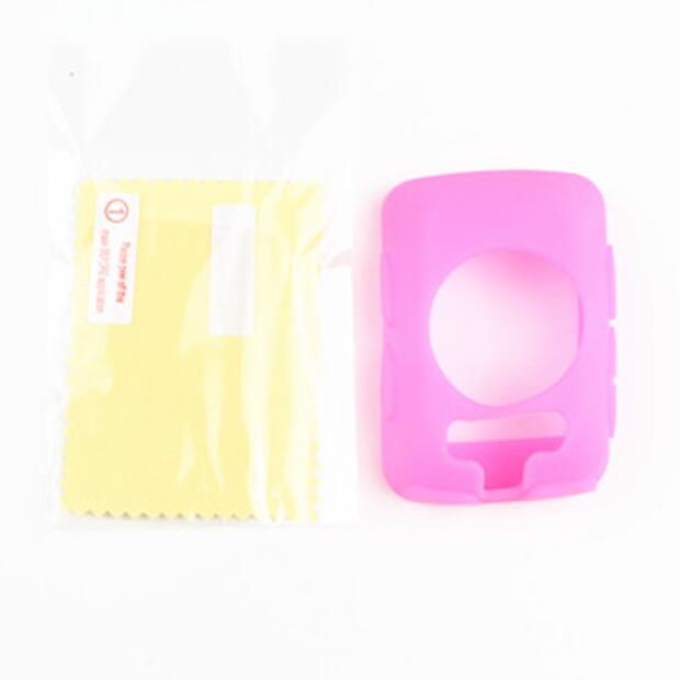 Edge 520-funda protectora de goma de silicona para ordenador, película protectora para pantalla LCD para Garmin Edge 520