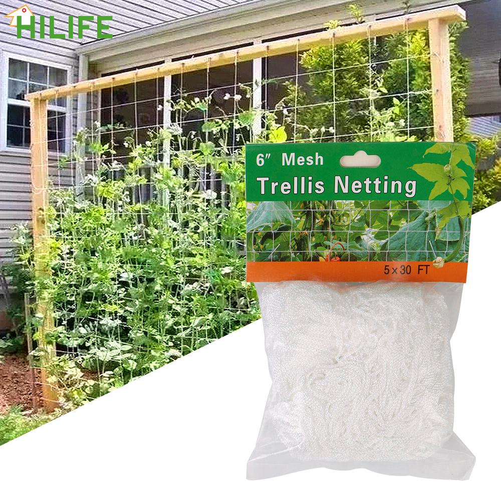 Hydroponics Garden Plant Support Vine Climbing Net Accessories Heavy-Duty Polyester Plant Trellis Netting Multi Use