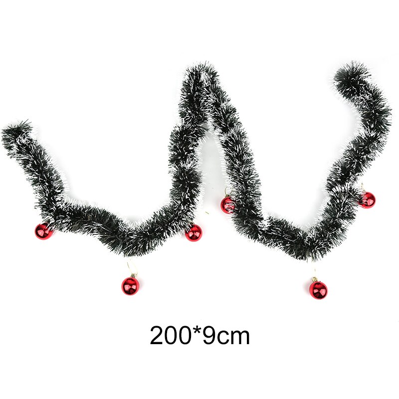 200cm Christmas Tree Decor White Dark Green Cane Tinsel Colorful Christmas Decoration Bar Tops Ribbon Garland Kerst Home Decor: 13