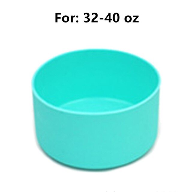 Slip-Proof Siliconen Laarzen Mouwen Fit Voor 12-24/32-40Oz Voor Hydro-Fles Fles Outdoor camping Wandelen Fietsen Accessoires Gear: mint green 32 40oz