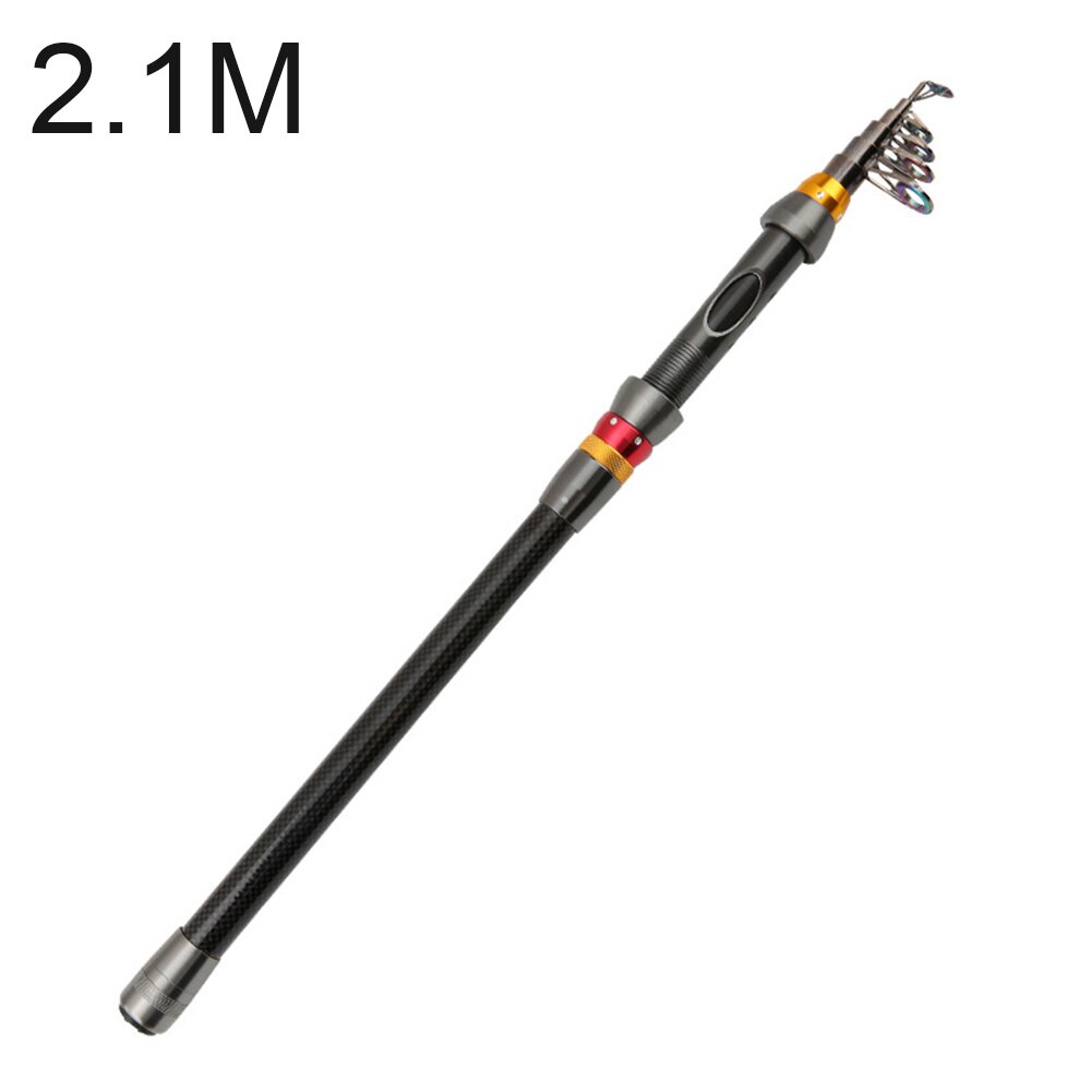 Carbon Fiber Fishing Rod Ultra Short Mini Sea Rod Portable Rock Fishing Rod ALS88: 2.1 meters
