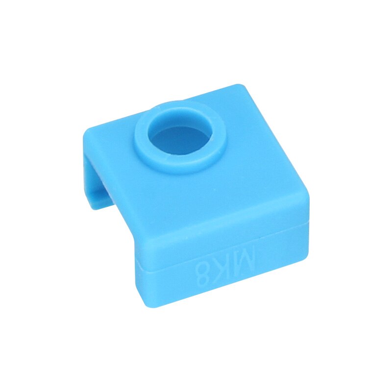 KINGROON MK7 MK8 Beheizte Block Abdeckung Schutzhülle Silikon Socke Abdeckung 3D Drucker Erhitzt Block Heißer Ende Socke 3D Drucker Teile: 2Pc zufällig Farbe / Silizium Startseite nur