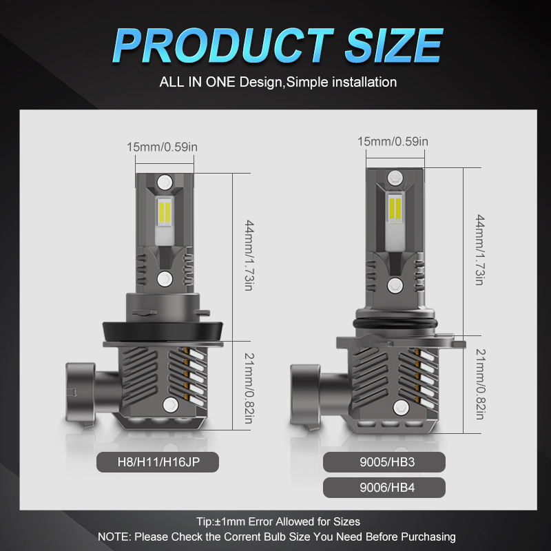 H11 H9 H8 LED Nebelscheinwerfer Canbus Nein Error H10 9005 9006 H16JP HB3 HB4 LED Nebelscheinwerferlampe 6500K 3000K Tagfahrlicht